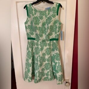 ANTONIO MELANI Green Floral Casual Dress
